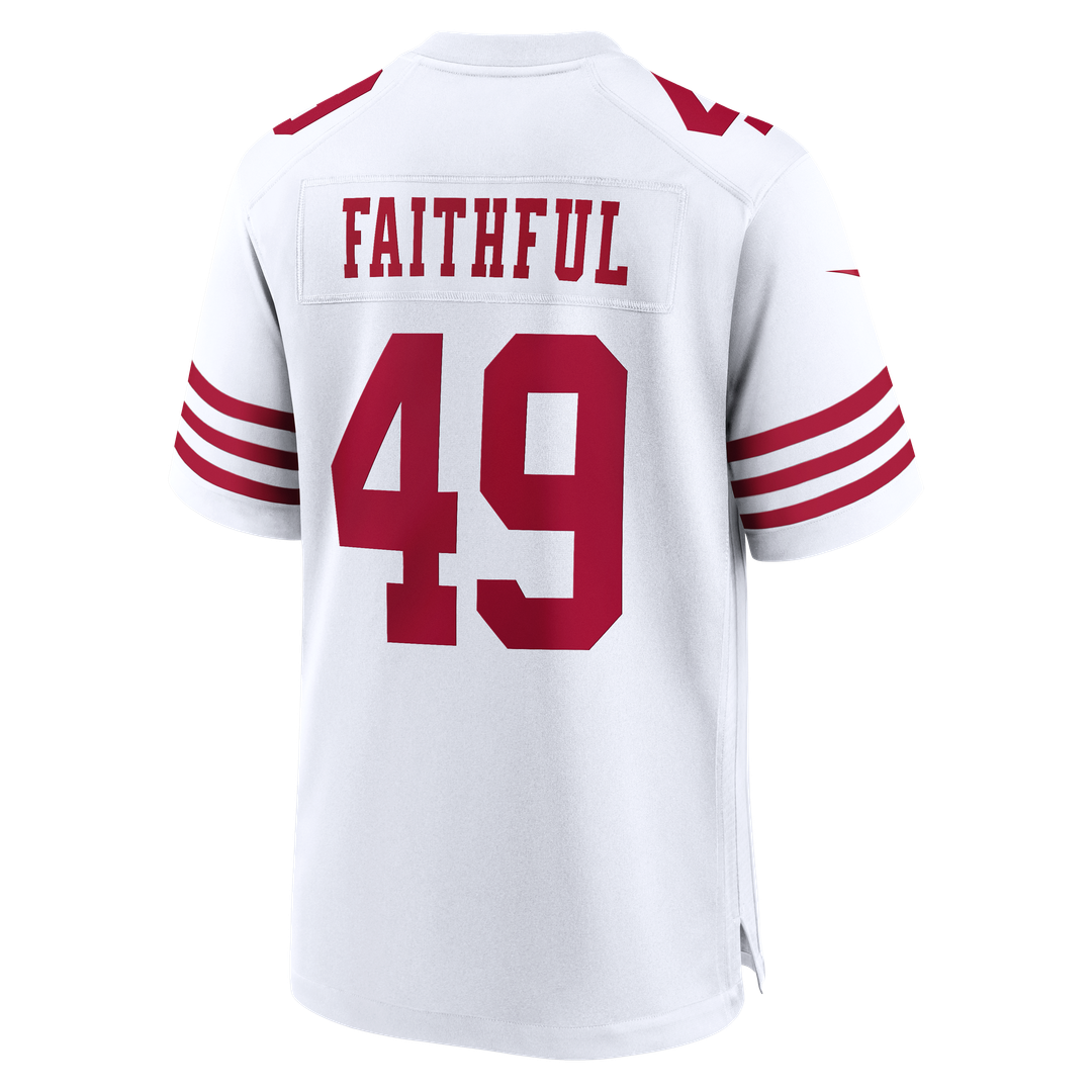 The Faithful San Francisco 49ers White 80th Anniversary Game Jersey