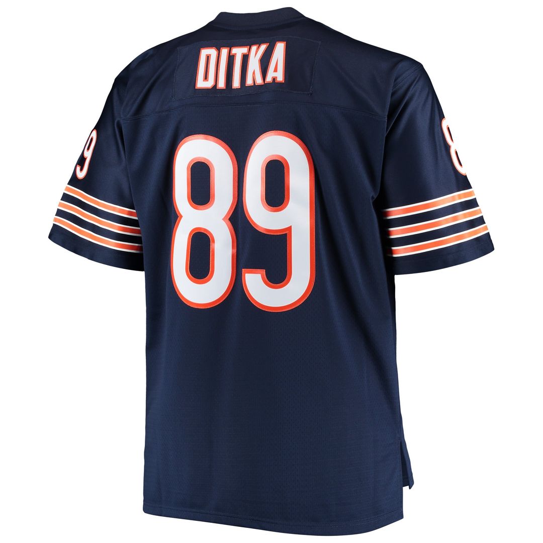 Mike Ditka Chicago Bears Navy Big & Tall 1966 Retired Player Replica Jersey