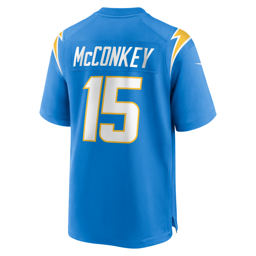 Ladd McConkey Los Angeles Chargers Powder Blue Player Game Jersey