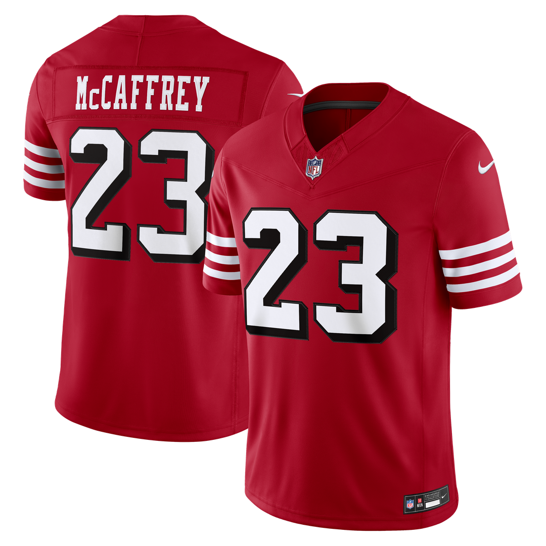 Christian McCaffrey San Francisco 49ers Scarlet Alternate Vapor F.U.S.E. Stitched Limited Jersey