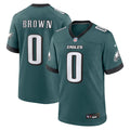 Marquise Brown Philadelphia Eagles Midnight Green Team Game Jersey