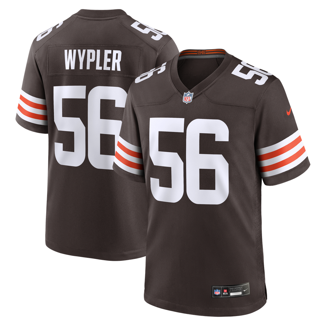 Luke Wypler Cleveland Browns Brown Team Game Jersey