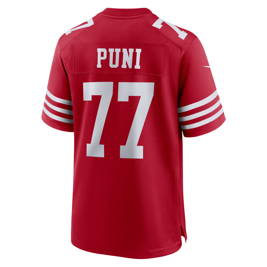 Dominick Puni San Francisco 49ers Scarlet Team Game Jersey
