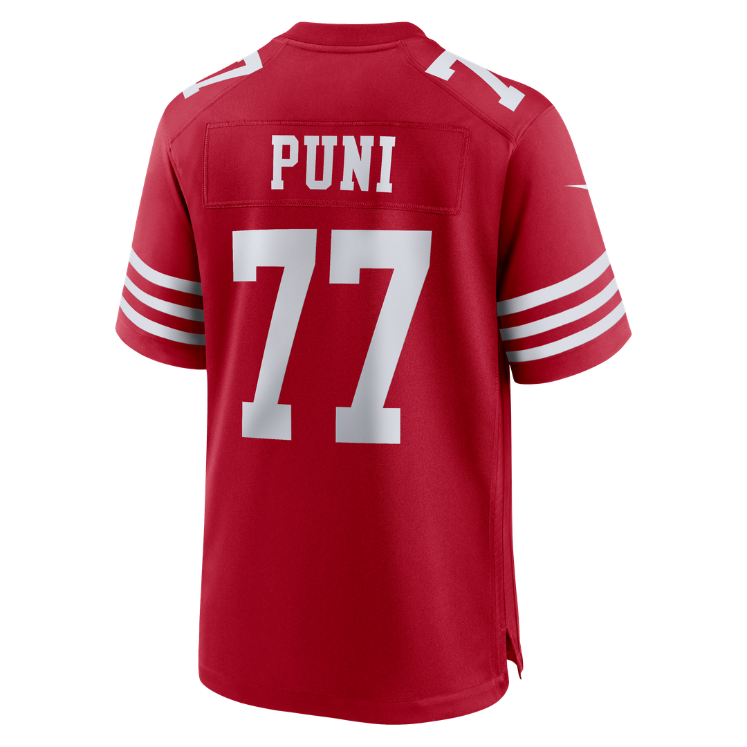 Dominick Puni San Francisco 49ers Scarlet Team Game Jersey