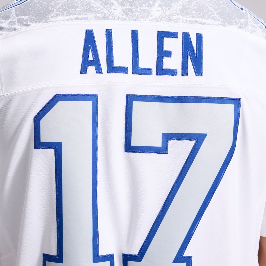 Josh Allen Buffalo Bills White Rivalries Collection Stitched Limited Jersey