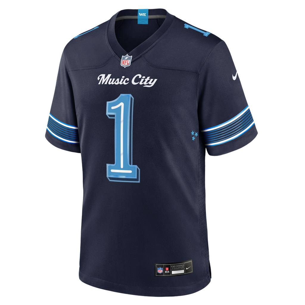 Cameron Ward Tennessee Titans Navy 2026 Rivalries Collection Game Jersey