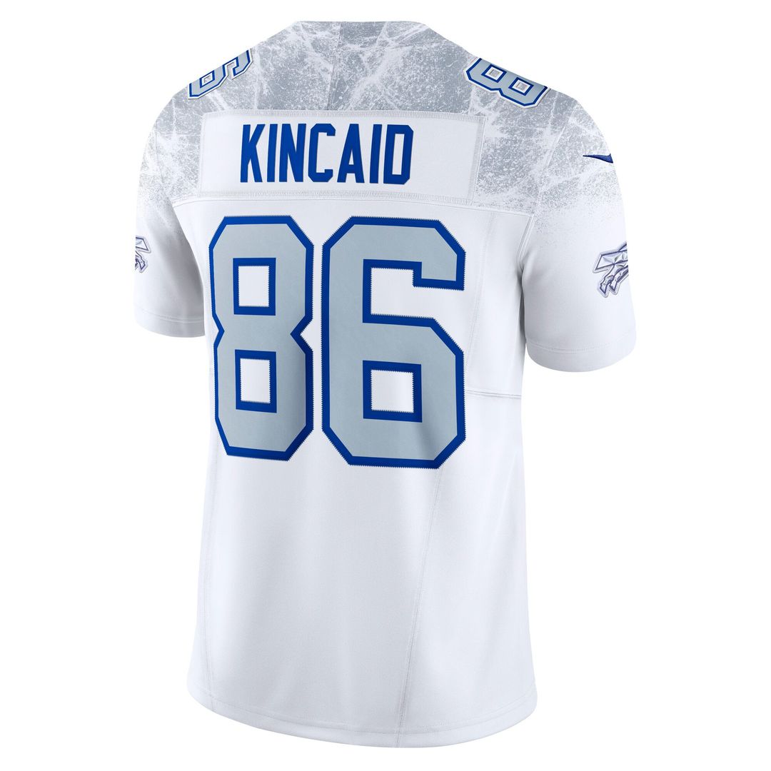 Dalton Kincaid Buffalo Bills White Rivalries Collection Stitched Limited Jersey