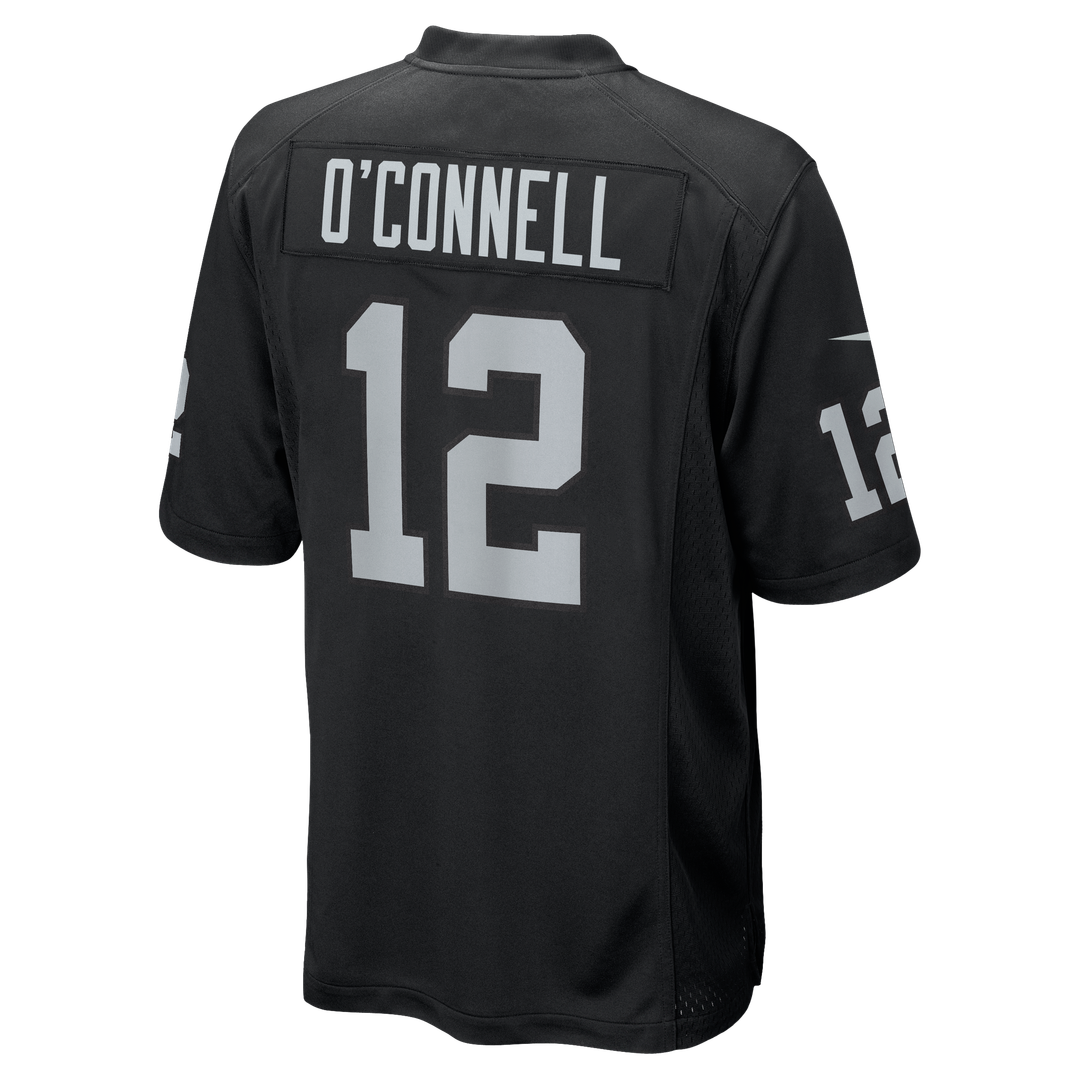Aidan O'Connell Las Vegas Raiders Black Team Game Jersey