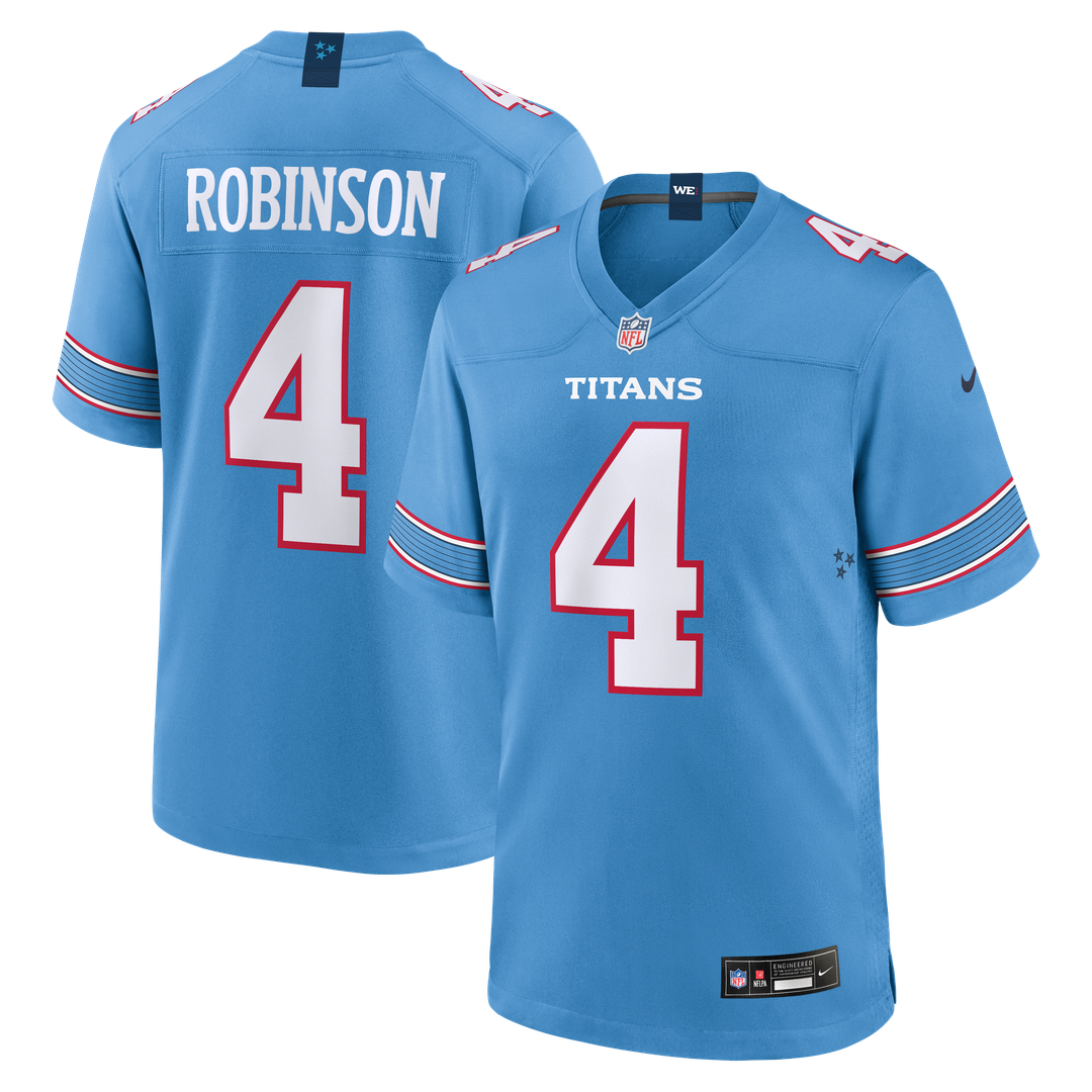 Wan'Dale Robinson Tennessee Titans Light Blue Team Game Jersey