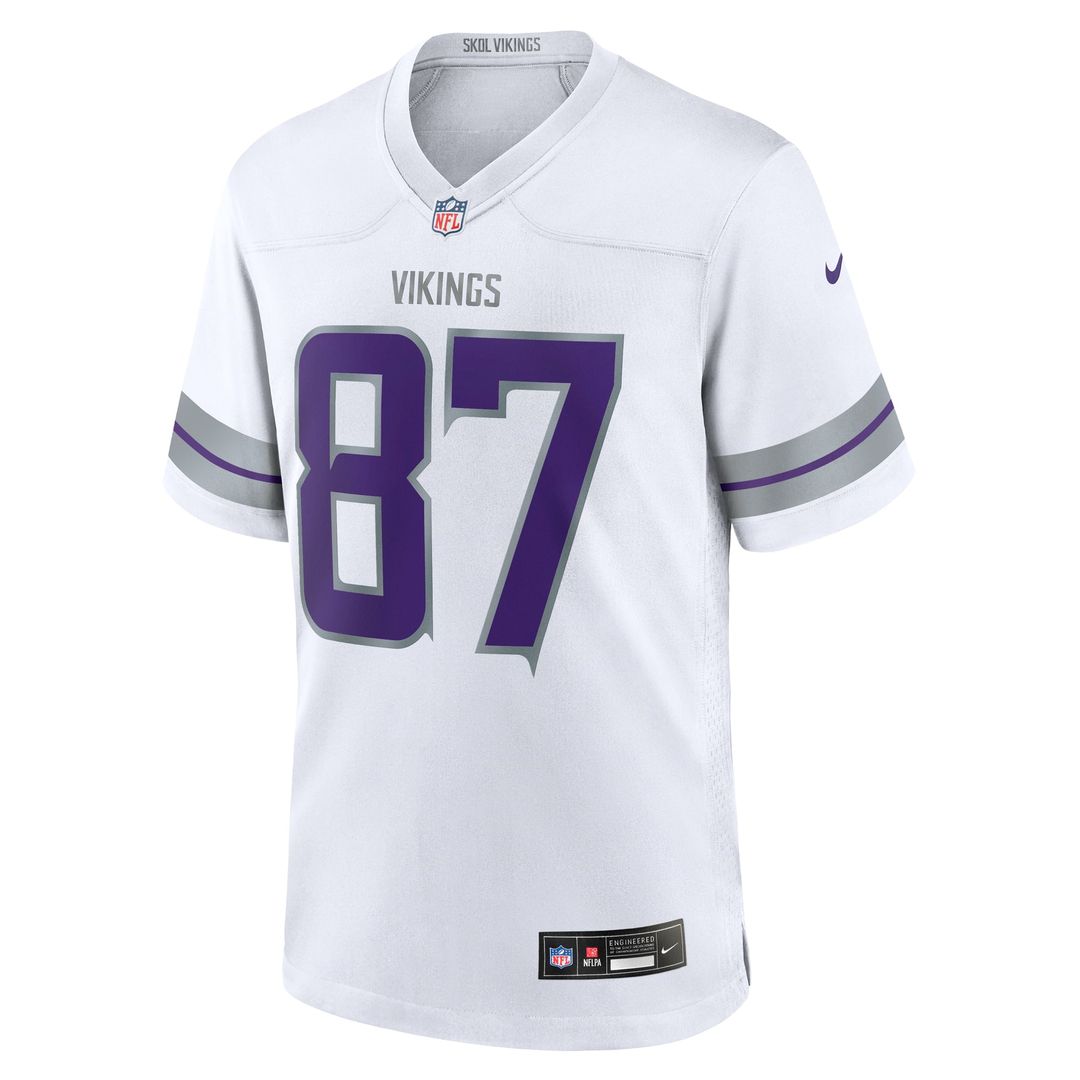 T.J. Hockenson Minnesota Vikings White Alternate Game Player Jersey