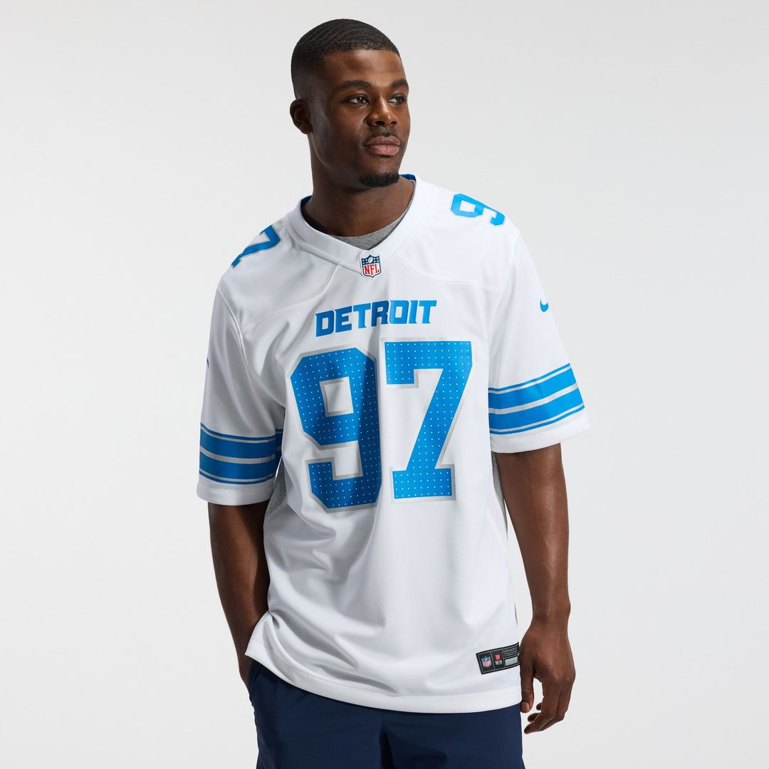 Aidan Hutchinson Detroit Lions White Game Jersey