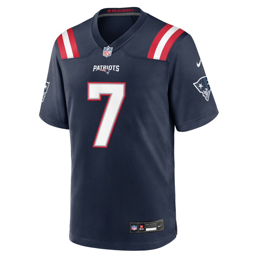 Carlton Davis New England Patriots Navy Team Game Jersey