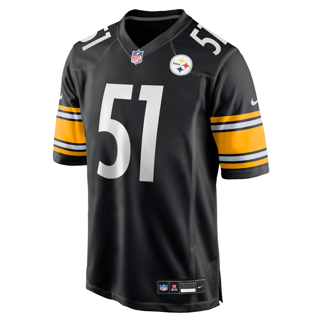 Nick Herbig Pittsburgh Steelers Black Game Jersey