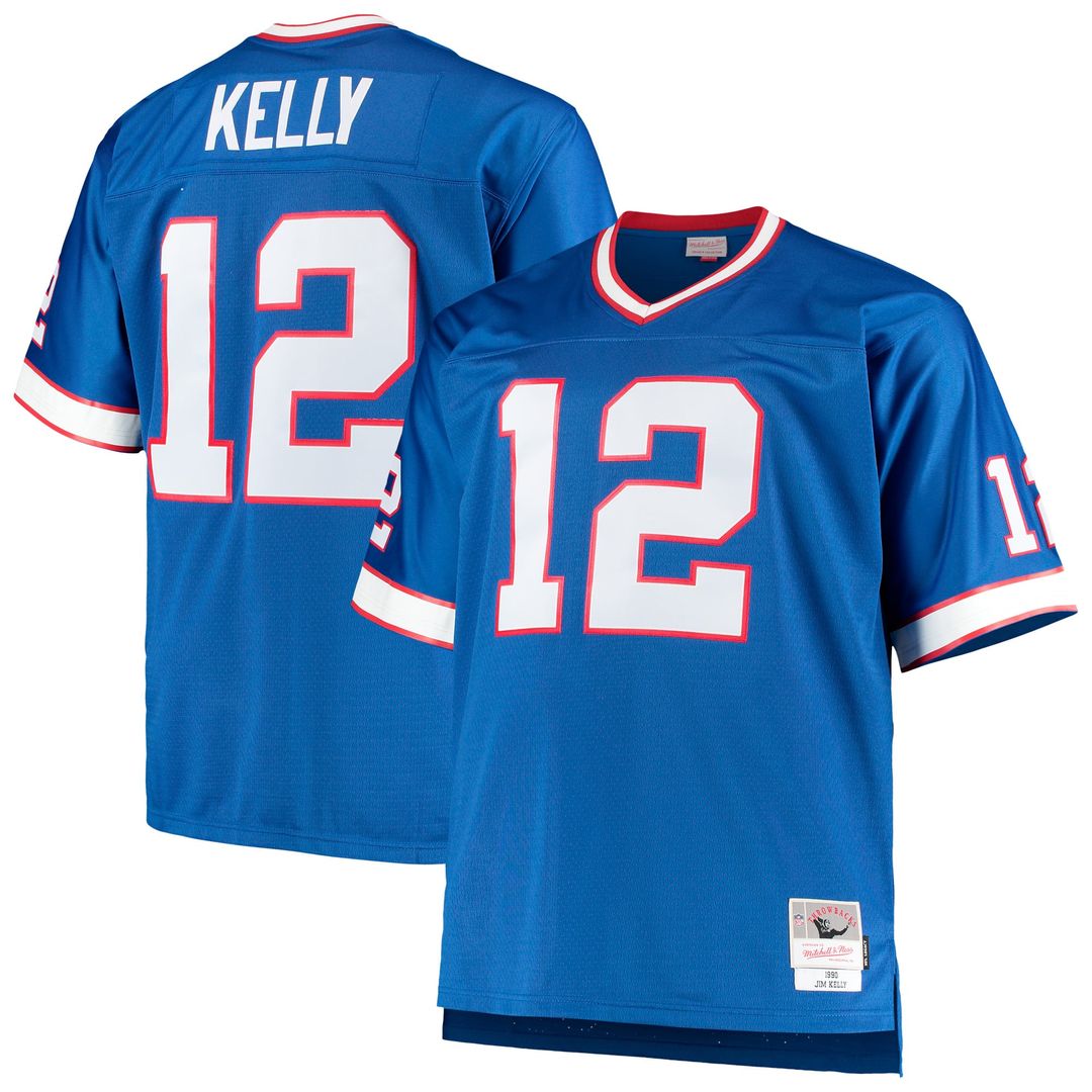 Jim Kelly Buffalo Bills Royal Big & Tall 1990 Retired Player Replica Jersey