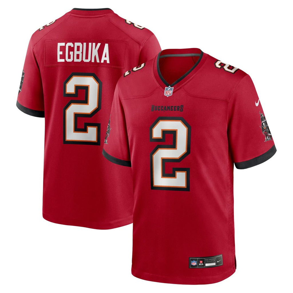 Emeka Egbuka Tampa Bay Buccaneers Red Team Game Jersey