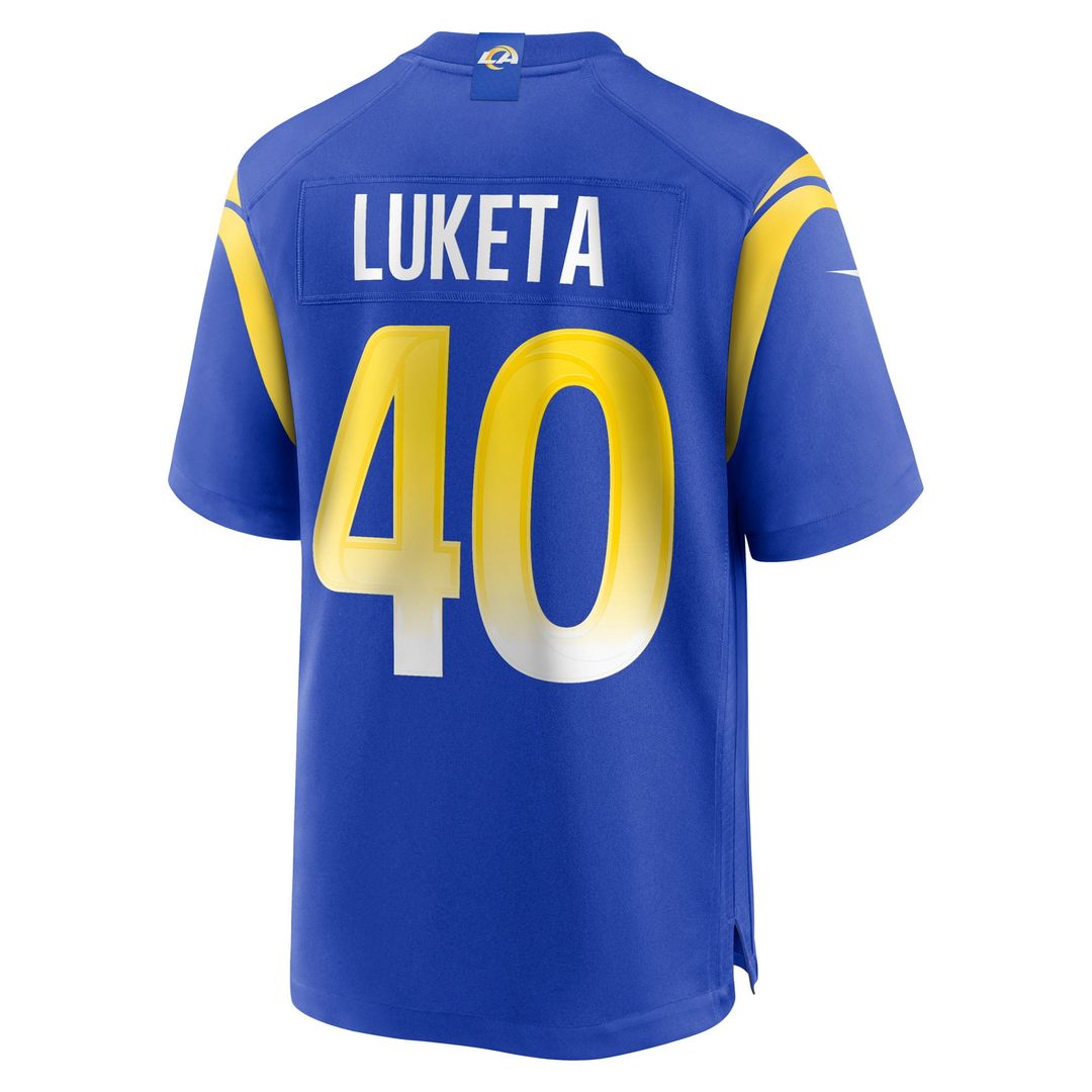 Jesse Luketa Los Angeles Rams Royal Team Game Jersey