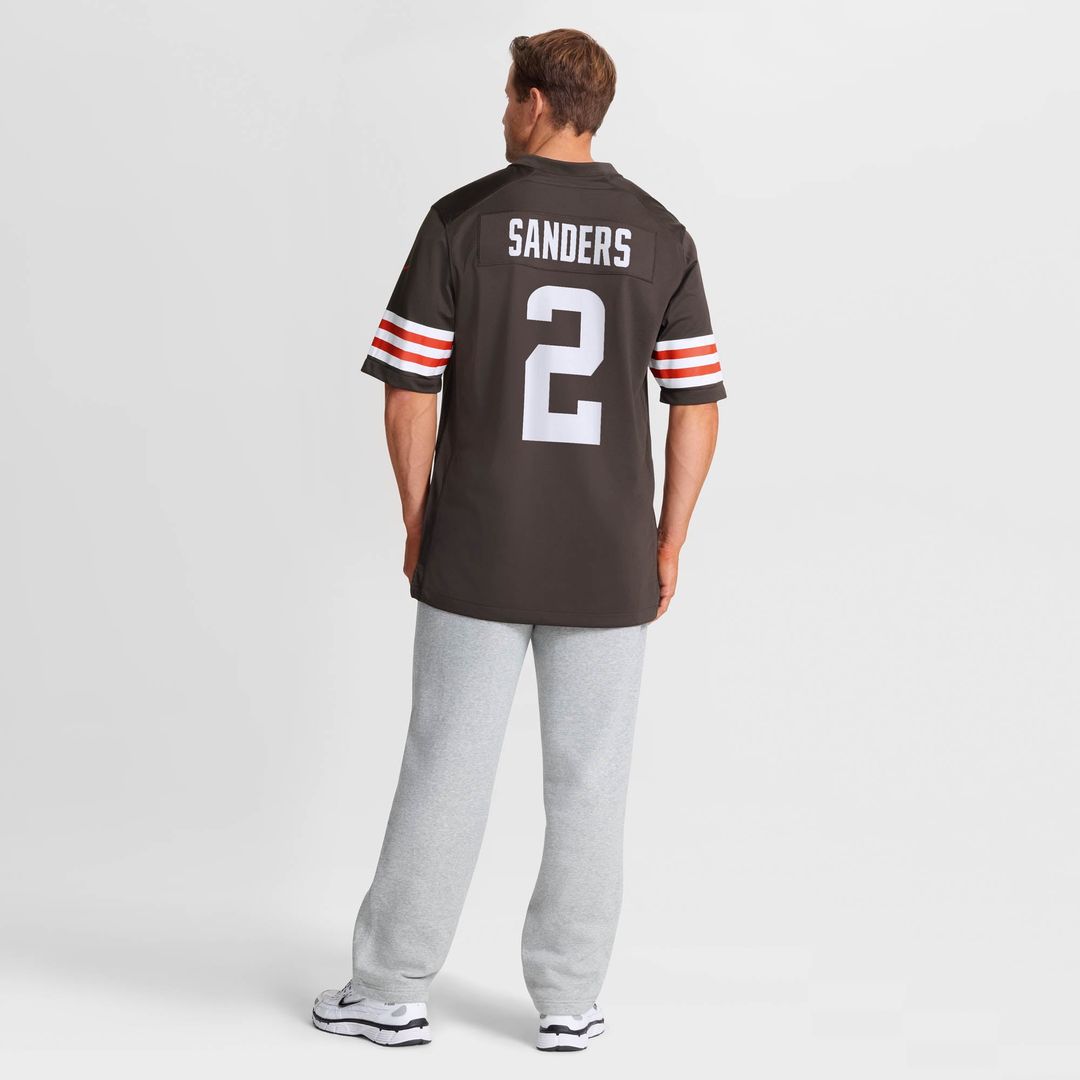 Shedeur Sanders Cleveland Browns Brown Game Jersey