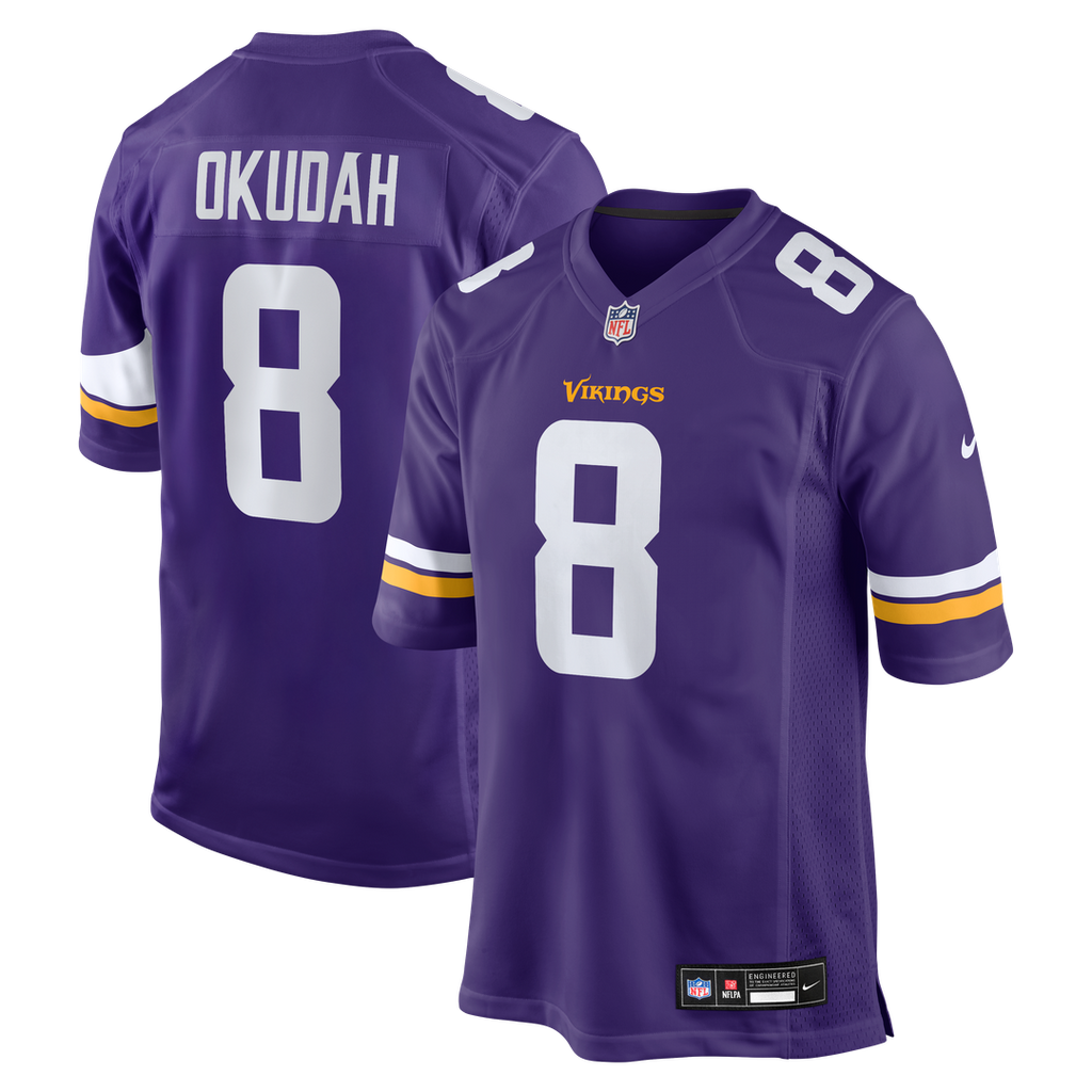 Jeff Okudah Minnesota Vikings Purple Team Game Jersey