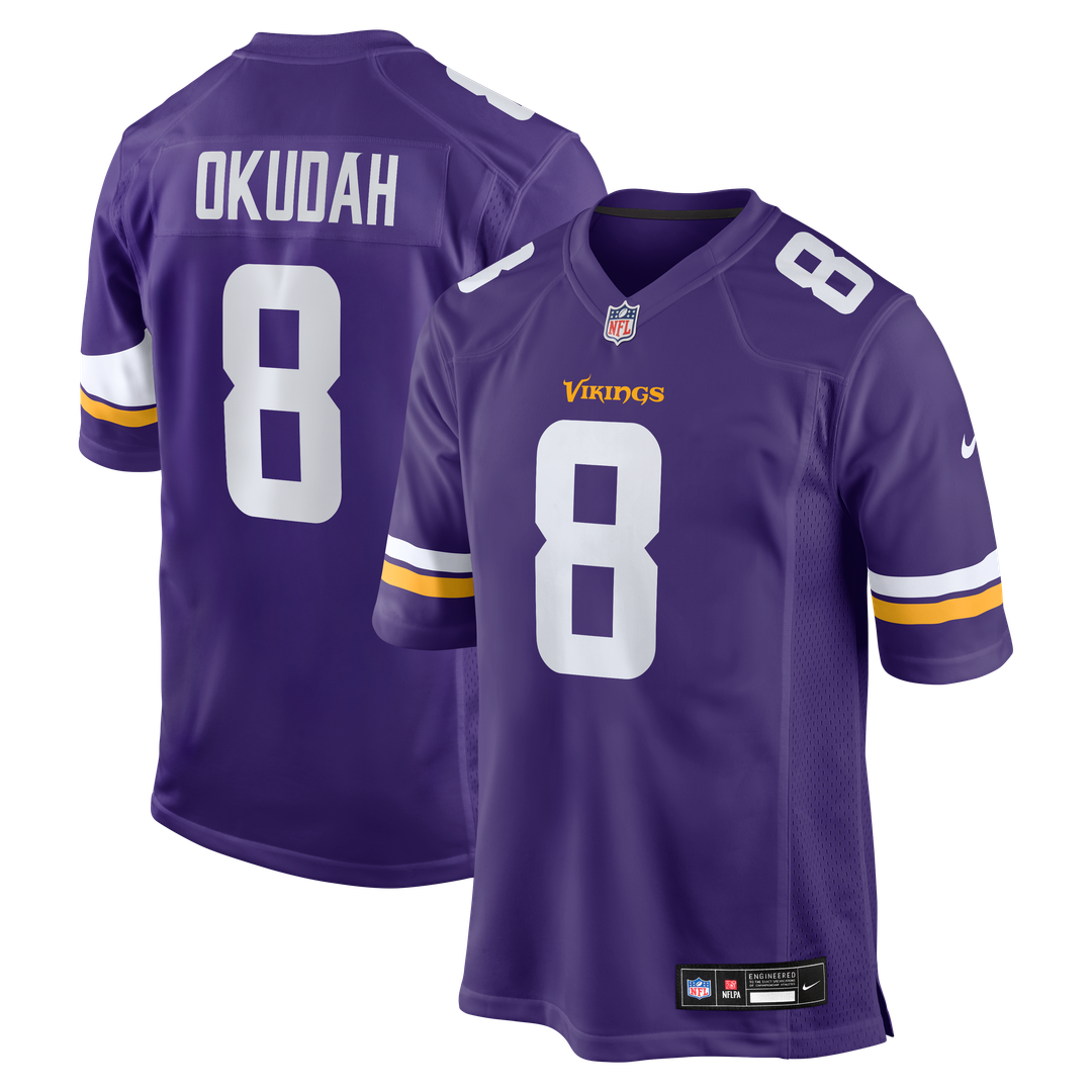 Jeff Okudah Minnesota Vikings Purple Team Game Jersey