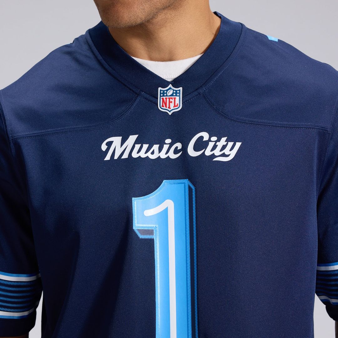 Cameron Ward Tennessee Titans Navy 2026 Rivalries Collection Game Jersey