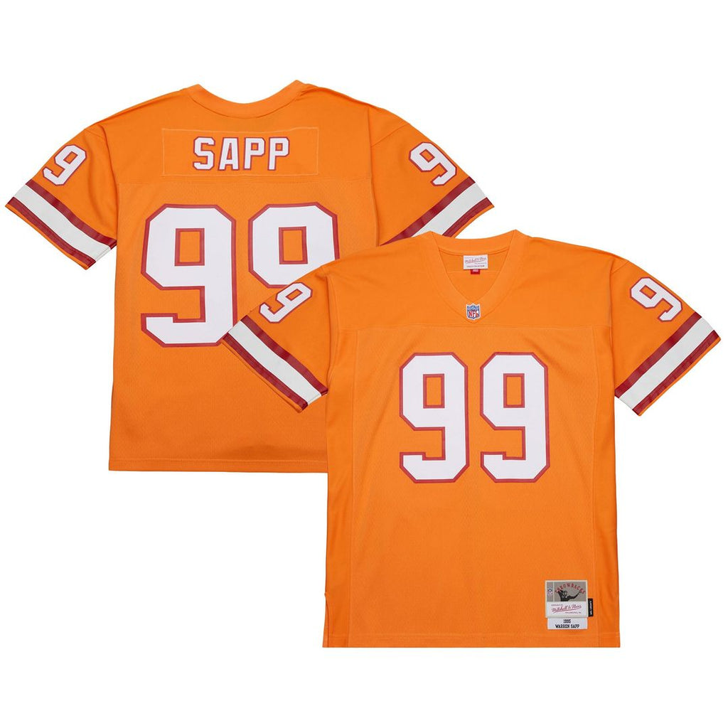 Warren Sapp Tampa Bay Buccaneers Orange 1995 Legacy Replica Jersey