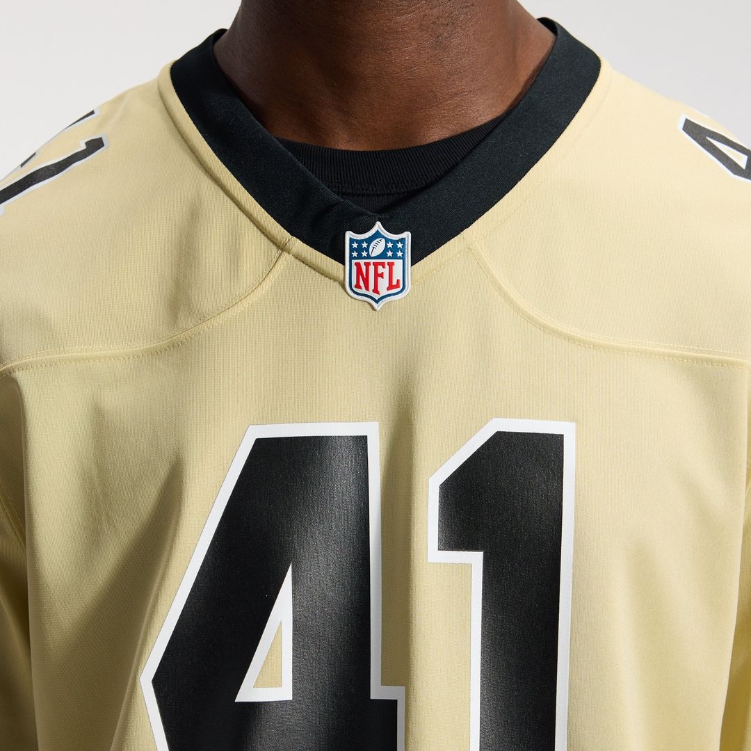 Alvin Kamara New Orleans Saints Gold Gameday Golds Alternate Game Player Jersey
