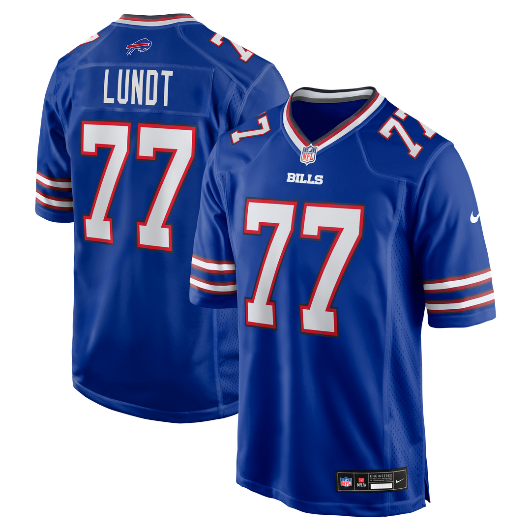 Chase Lundt Buffalo Bills Royal Team Game Jersey