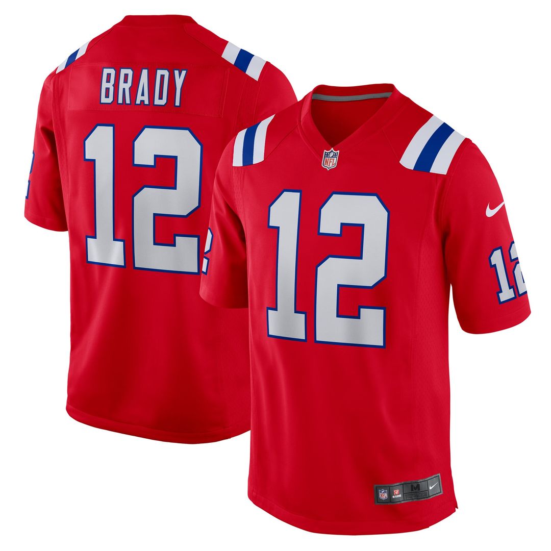Tom Brady New England Patriots Red Retired Player Alternate Game Jersey