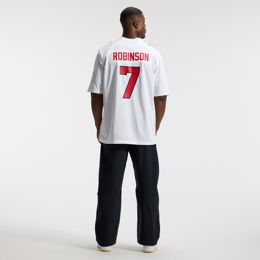 Bijan Robinson Atlanta Falcons White Game Jersey