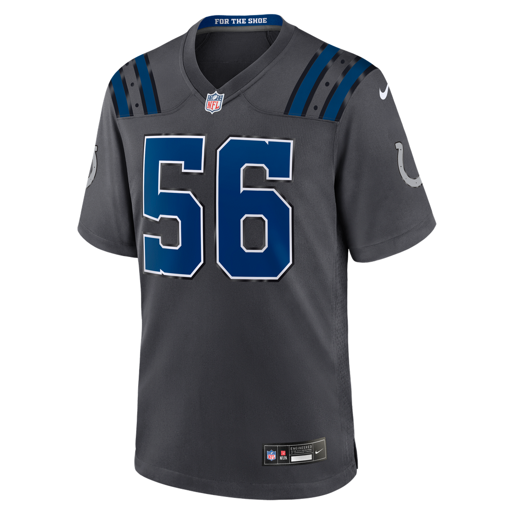 Quenton Nelson Indianapolis Colts Anthracite 2026 Rivalries Collection Game Jersey