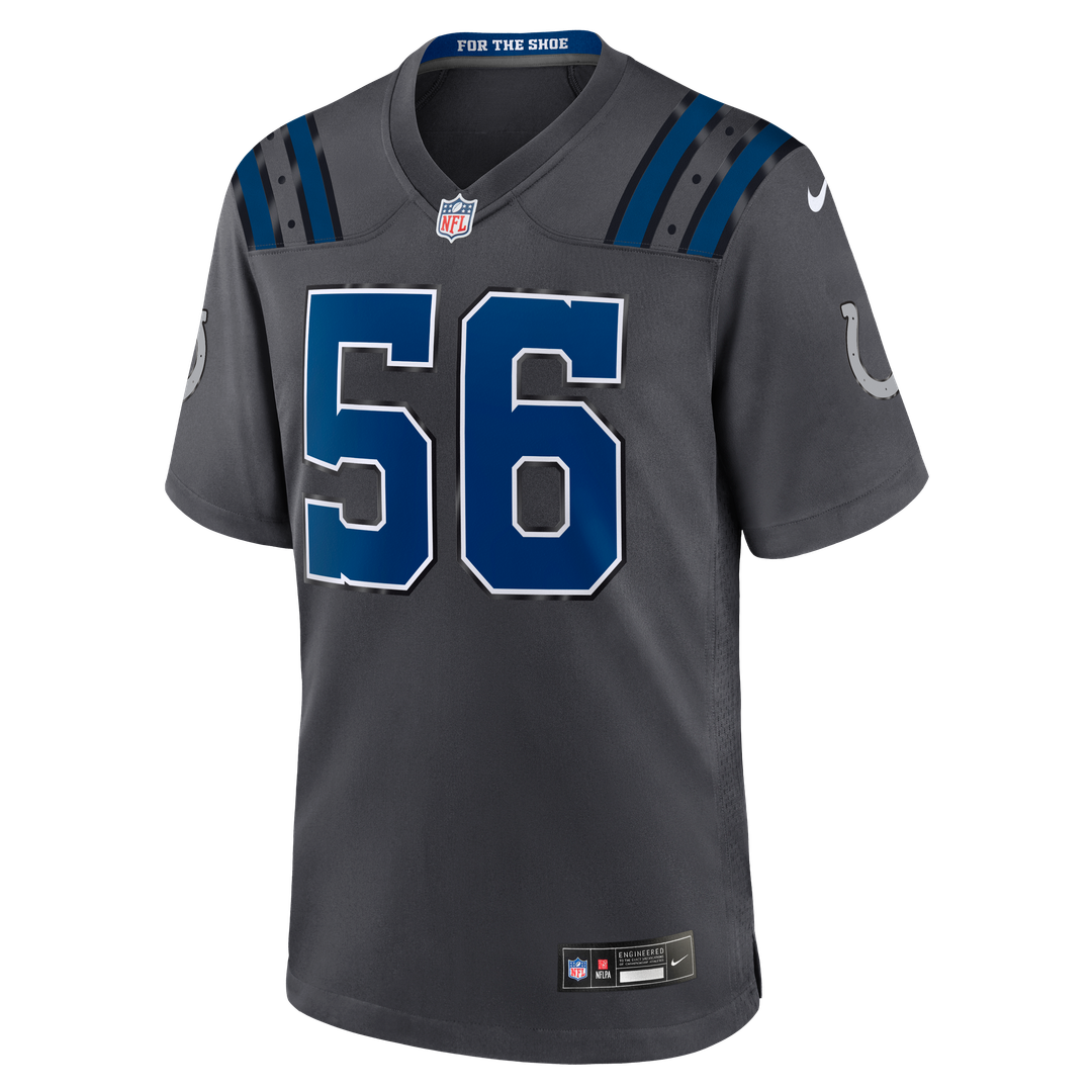 Quenton Nelson Indianapolis Colts Anthracite 2026 Rivalries Collection Game Jersey