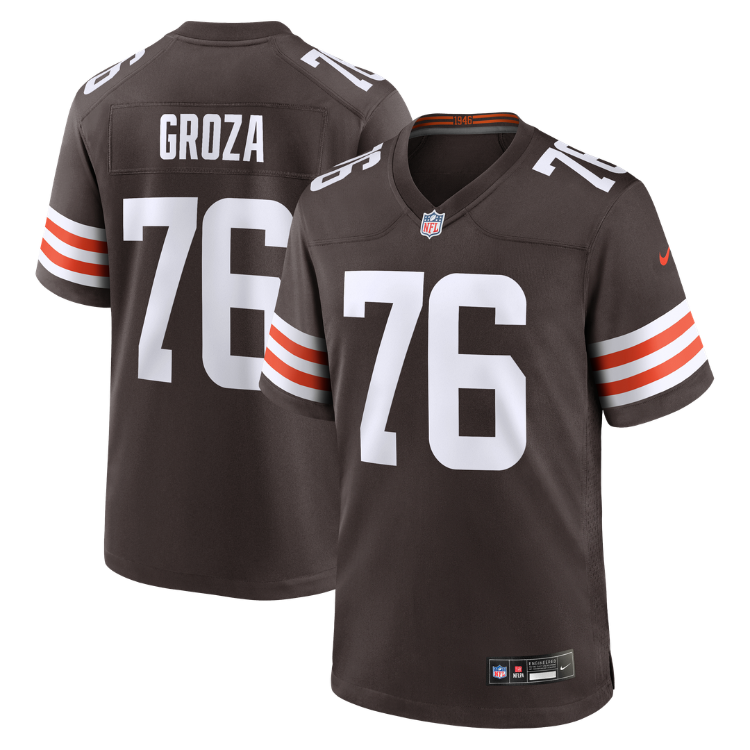 Lou Groza Cleveland Browns Brown Game Retired Player Jersey