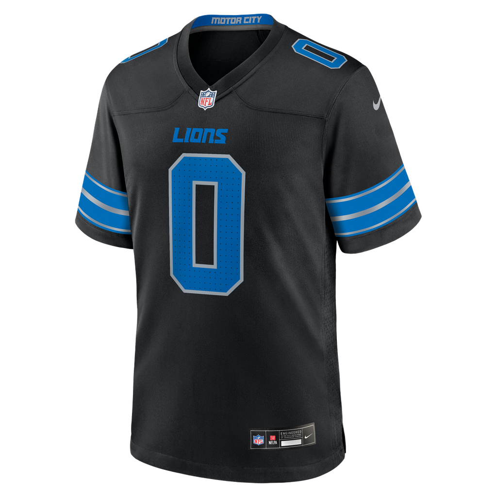 Jahmyr Gibbs Detroit Lions Black 2nd Alternate Game Player Jersey