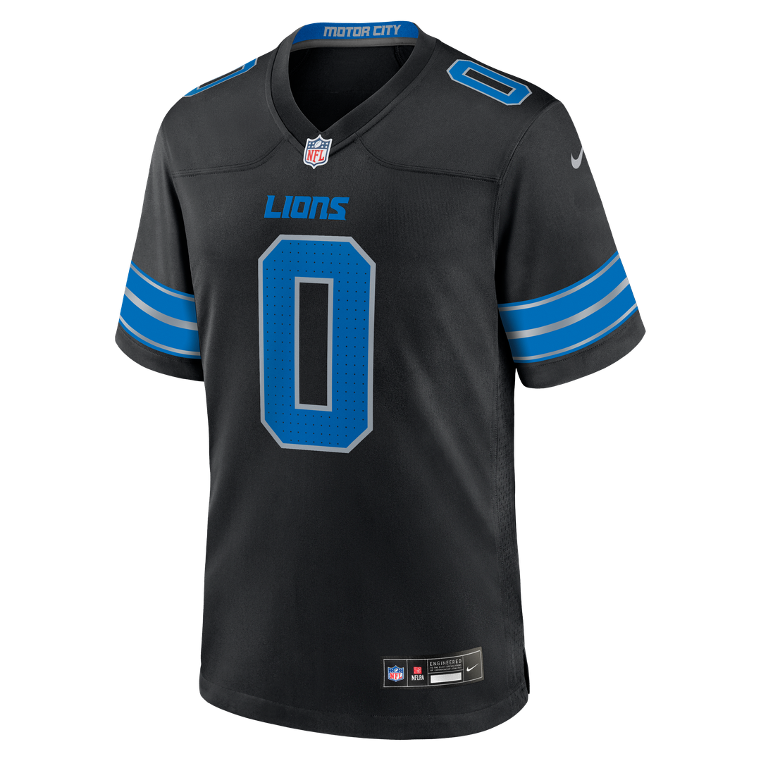 Jahmyr Gibbs Detroit Lions Black 2nd Alternate Game Player Jersey