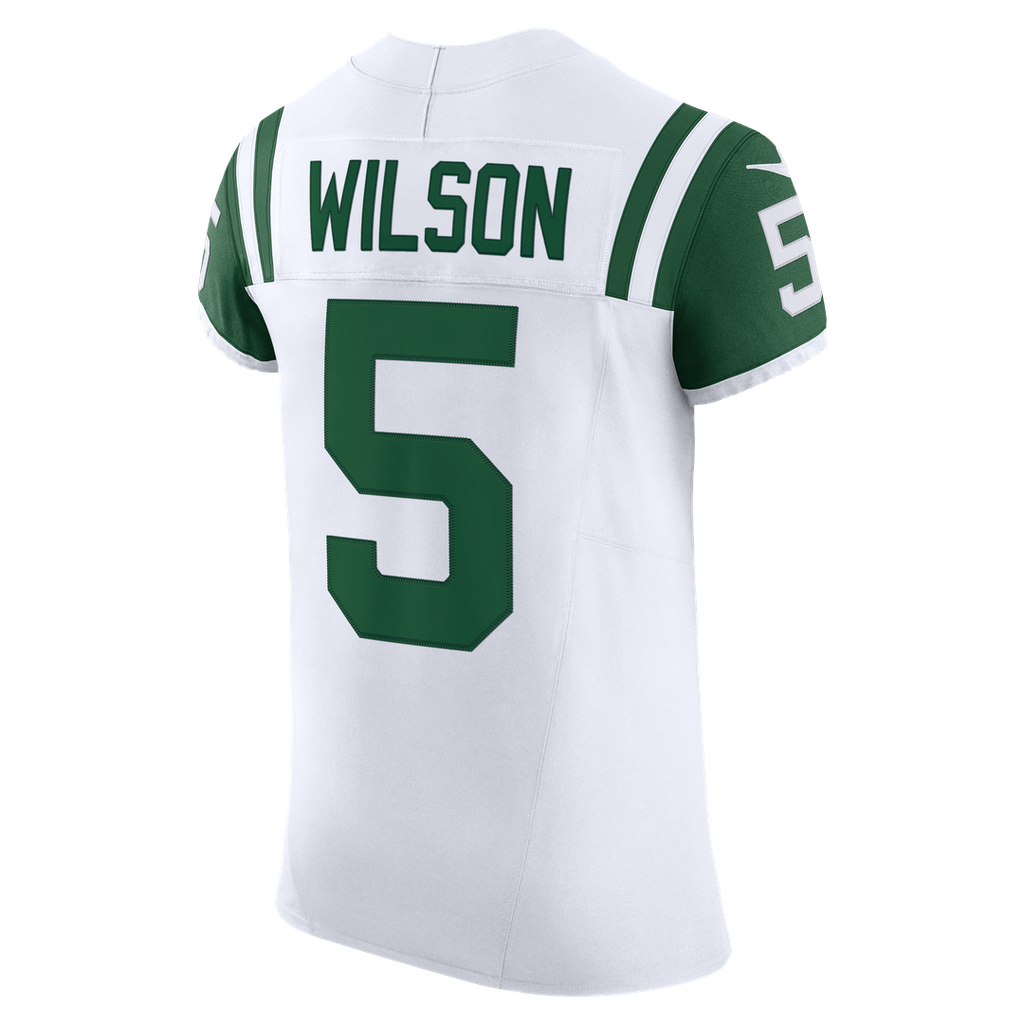 Garrett Wilson New York Jets White Classic Alternate Vapor F.U.S.E. Elite Jersey