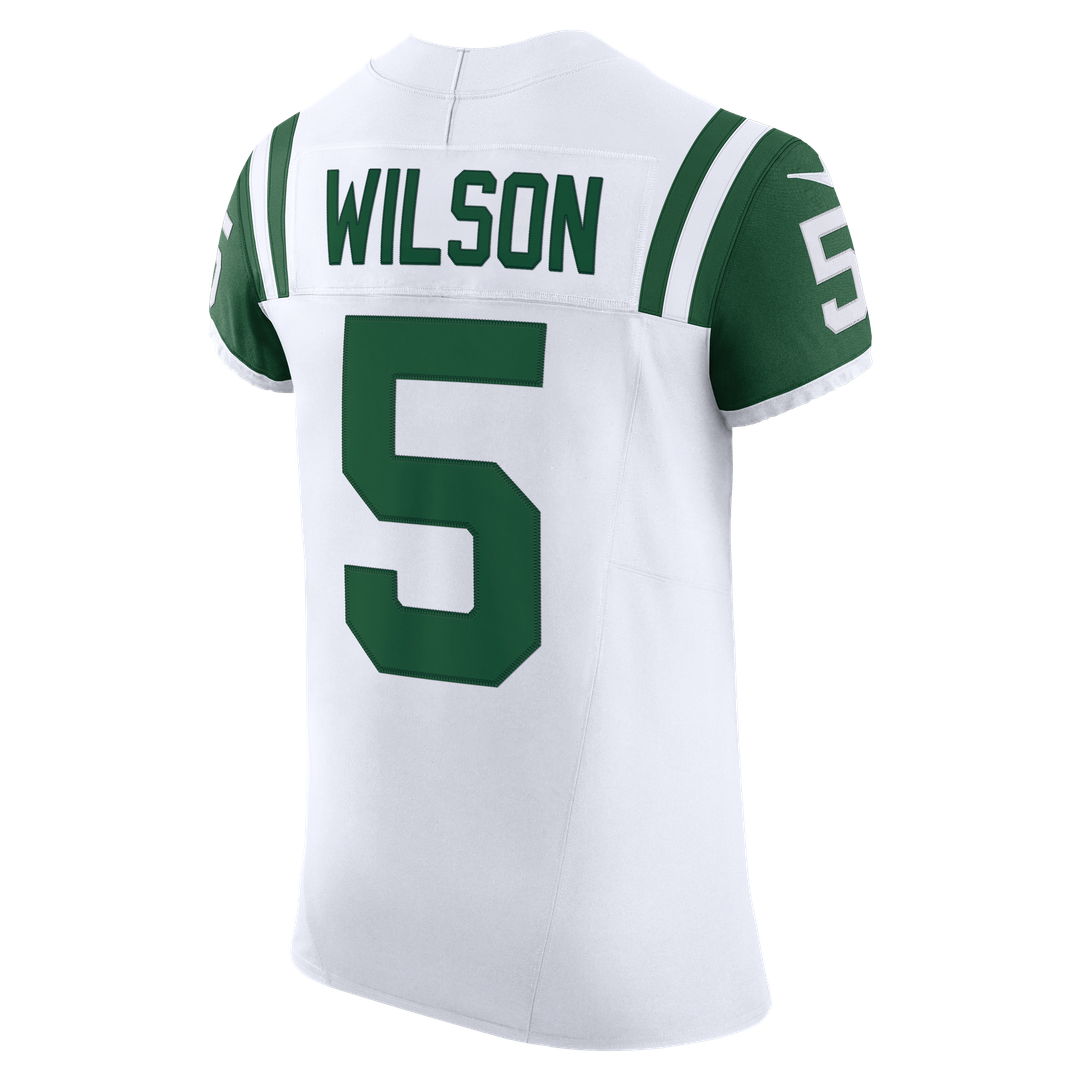 Garrett Wilson New York Jets White Classic Alternate Vapor F.U.S.E. Elite Jersey