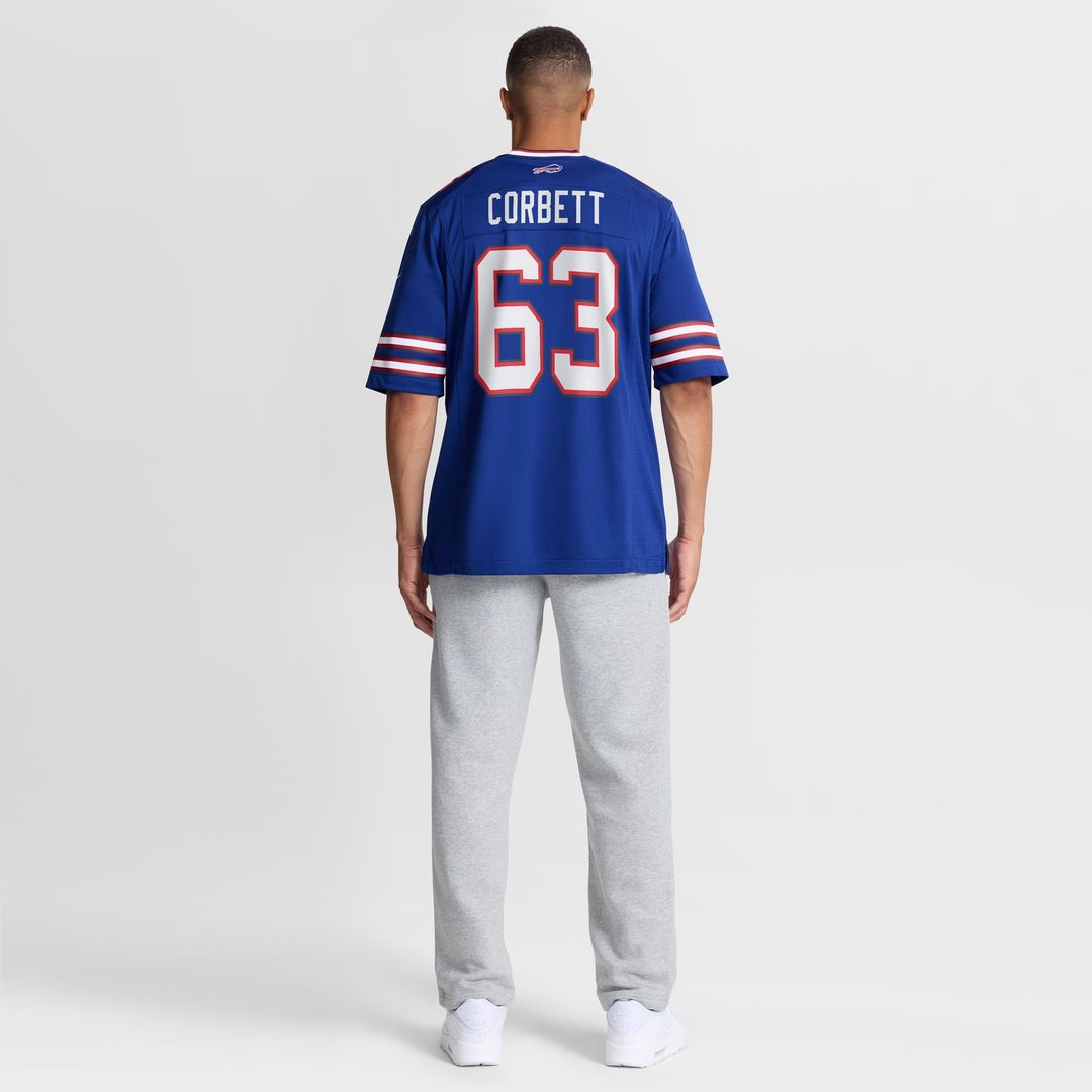 Austin Corbett Buffalo Bills Royal Team Game Jersey