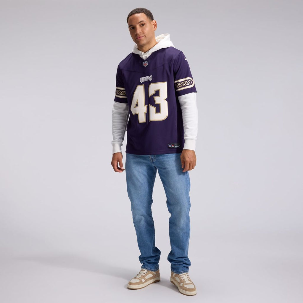 Andrew Van Ginkel Minnesota Vikings Purple 2026 Rivalries Collection Stitched Limited Jersey