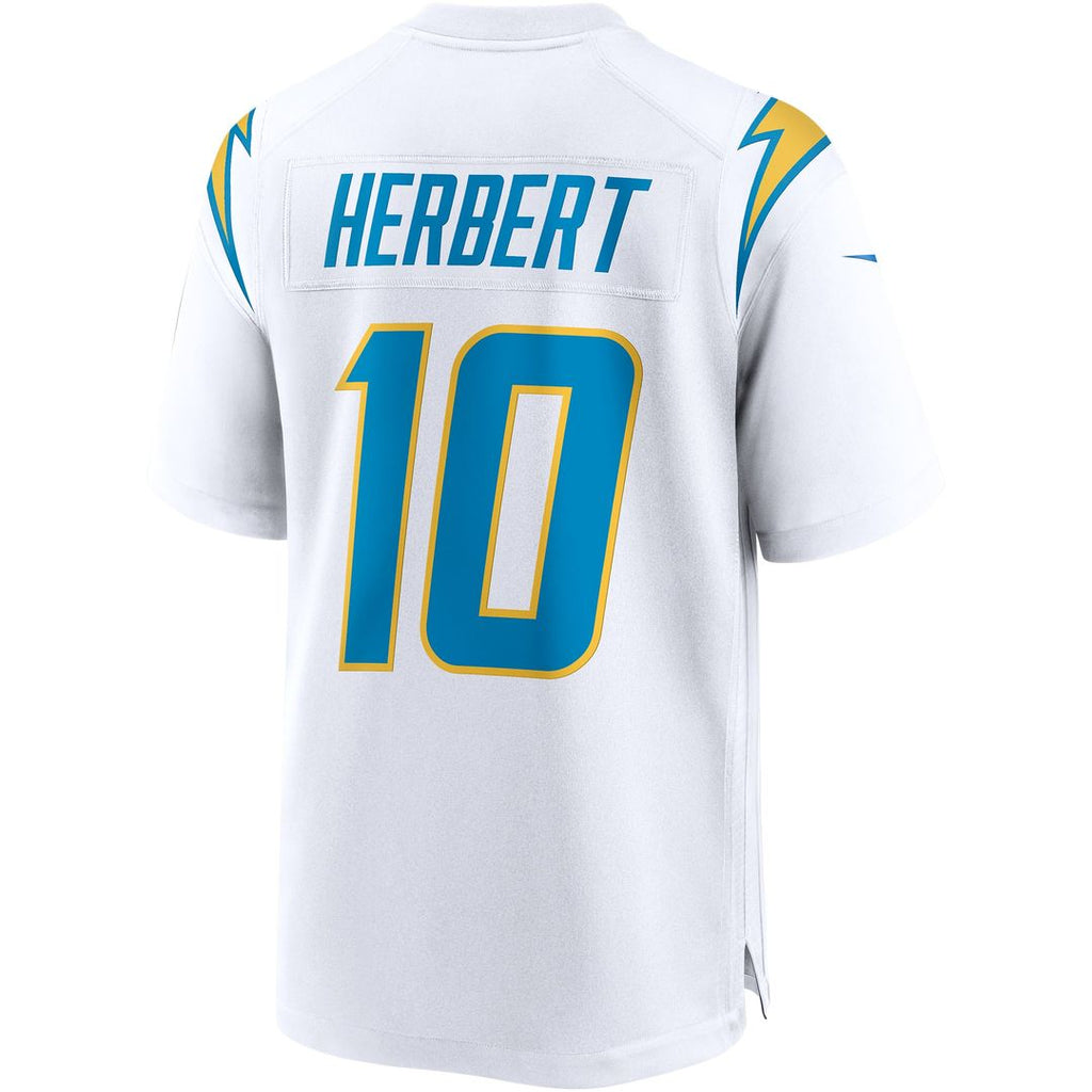 Justin Herbert Los Angeles Chargers White Game Jersey