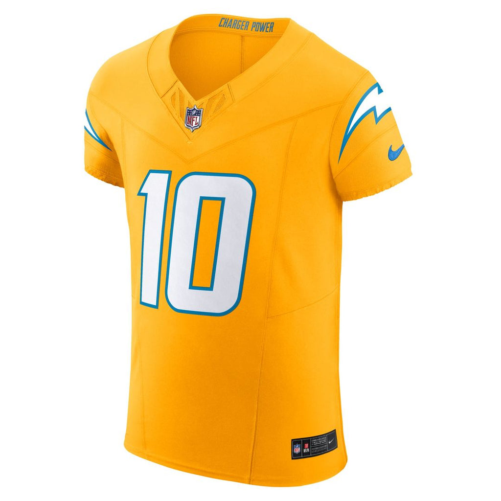 Justin Herbert Los Angeles Chargers Gold Alternate Vapor F.U.S.E. Elite Jersey