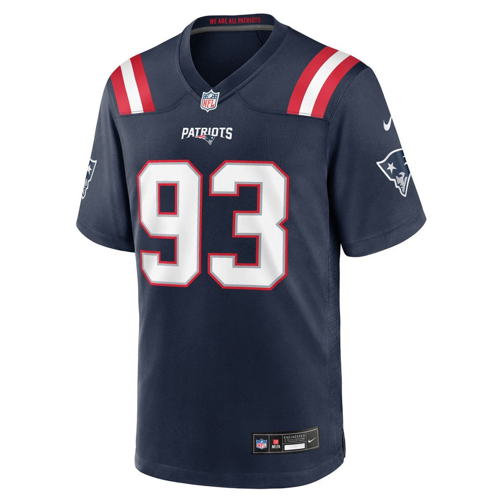 Leonard Taylor New England Patriots Navy Team Game Jersey