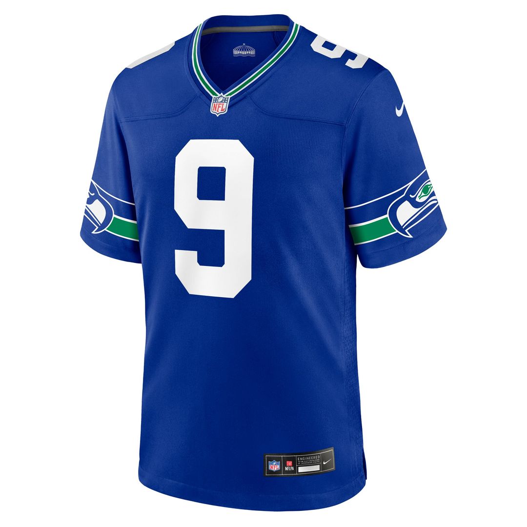 Kenneth Walker III Seattle Seahawks Royal Throwback Player Game Jersey