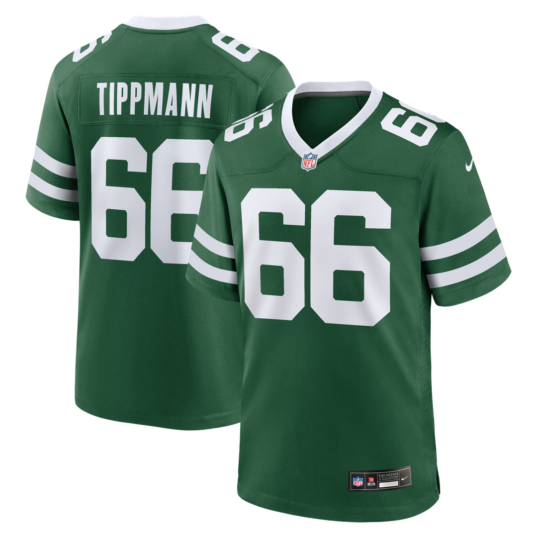 Joe Tippmann New York Jets Legacy Green Team Game Jersey