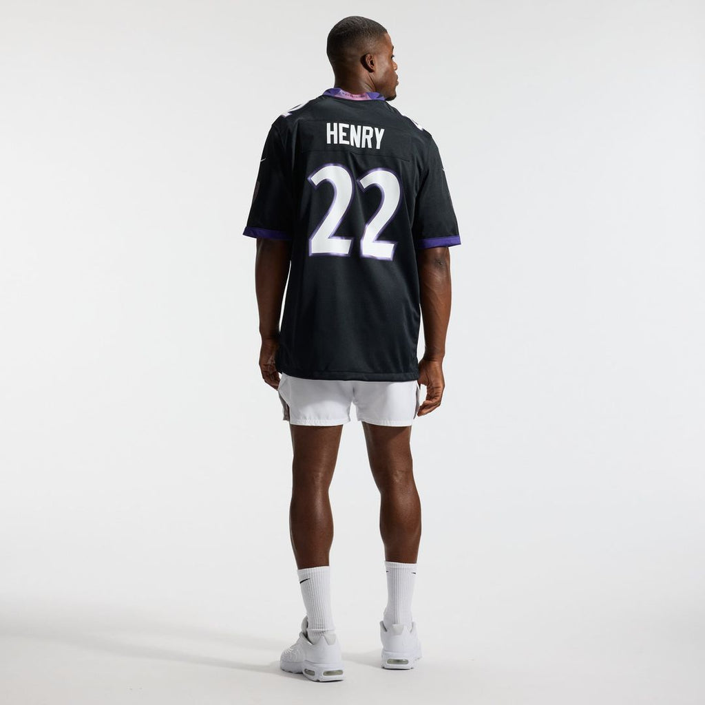 Derrick Henry Baltimore Ravens Black Alternate Game Jersey
