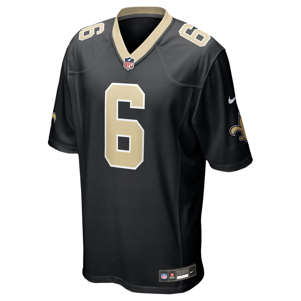 Tyler Shough New Orleans Saints Gold Alternate Game Player Jersey