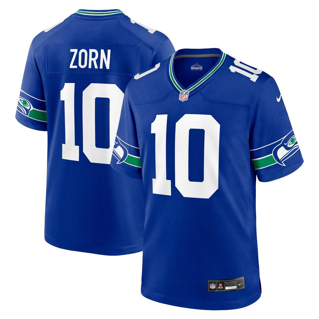 Jim Zorn Seattle Seahawks Royal Retired Player Alternate Game Jersey