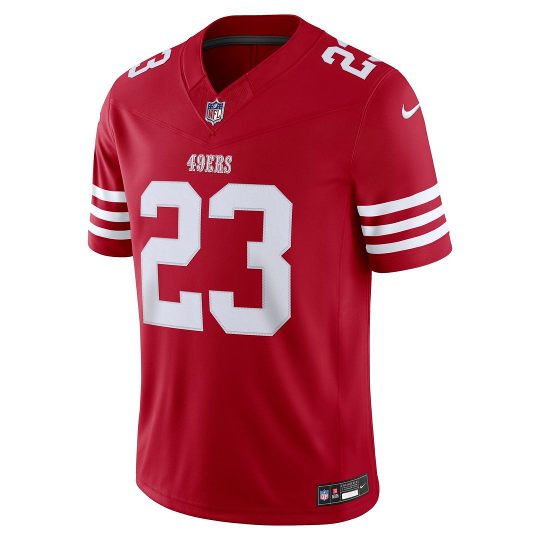 Christian McCaffrey San Francisco 49ers White Alternate Vapor F.U.S.E. Stitched Limited Jersey