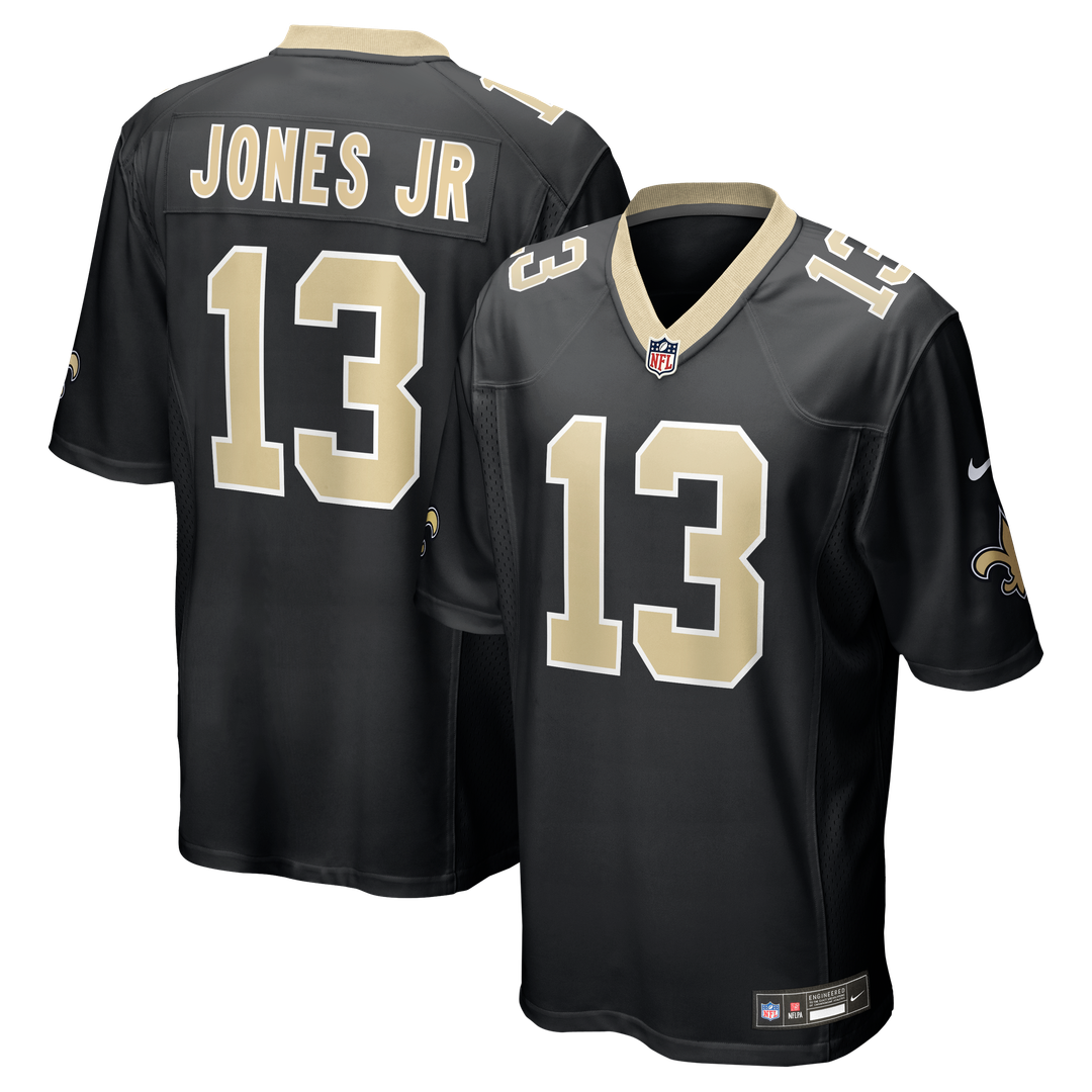 Velus Jones Jr. New Orleans Saints Black Team Game Jersey