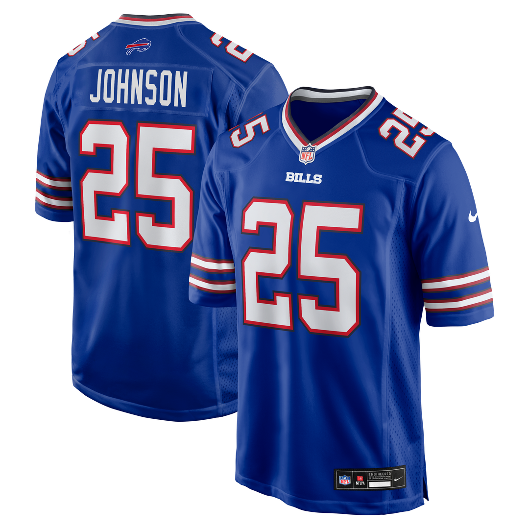 Ty Johnson Buffalo Bills Royal Team Game Jersey