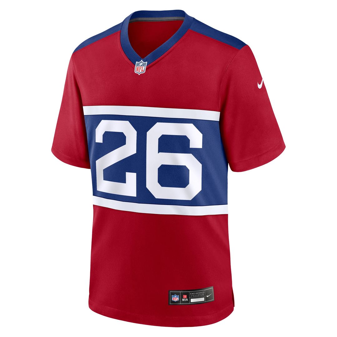 Devin Singletary New York Giants Century Red Alternate Player Game Jersey